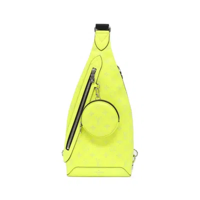 Pre-owned Louis Vuitton Yellow Coated Canvas Shoulder Bag ()