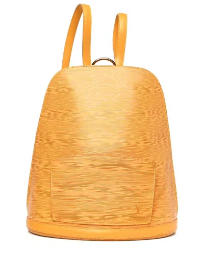 Pre-owned Louis Vuitton Yellow Epi Leather Gobelins Backpack (authentic )