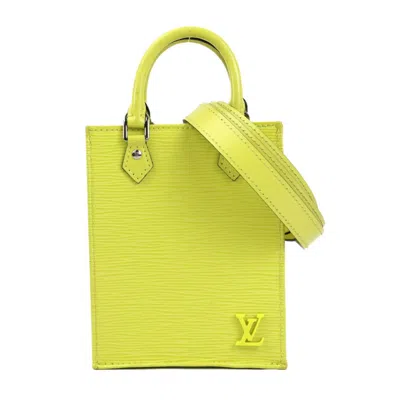 Pre-owned Louis Vuitton Yellow Epi Leather Handbag Shoulder Bag ()
