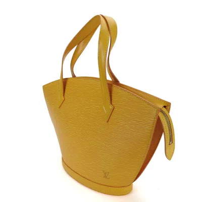 Pre-owned Louis Vuitton Yellow Epi Leather Handbag Tote Bag ()
