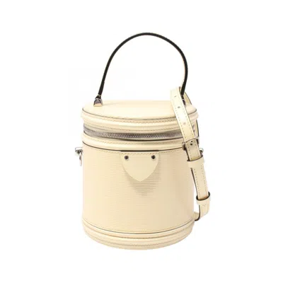 Pre-owned Louis Vuitton Yellow Epi Leather Handbag Vanity Bag ()