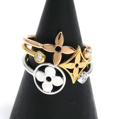 Pre-owned Louis Vuitton Yellow Gold (18k) Pink Gold (18k) White Gold (18k) Band Ring ()