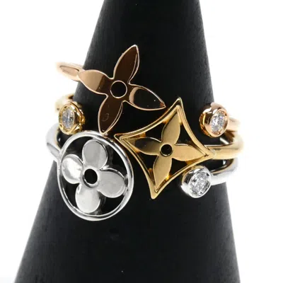 Pre-owned Louis Vuitton Yellow Gold (18k) Pink Gold (18k) White Gold (18k) Band Ring ()