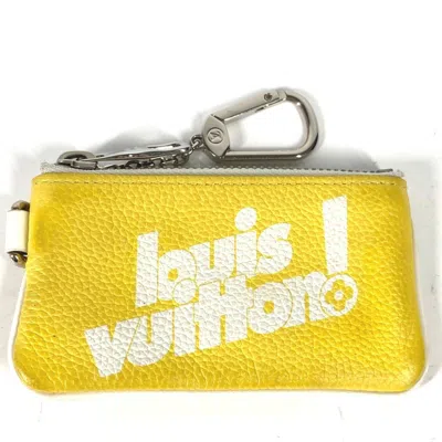 Pre-owned Louis Vuitton Yellow Leather Coin Purse/coin Case ()