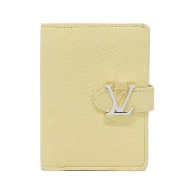 Pre-owned Louis Vuitton Yellow Leather Wallet (bi-fold) ()