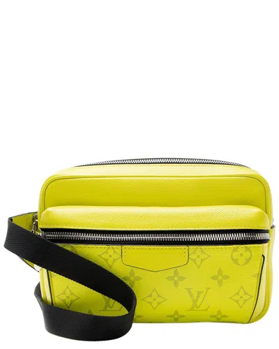 Pre-owned Louis Vuitton Yellow Monogram Taiga Outdoor Belt Bag (authentic Pre-loved)