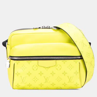 Pre-owned Louis Vuitton Yellow Monogram Taigarama Outdoor Messenger