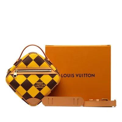 Pre-owned Louis Vuitton Yellow Pvc Leather Shoulder Bag ()