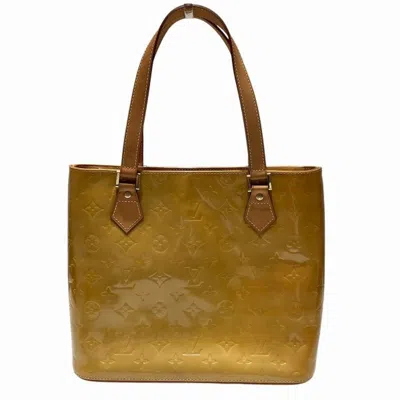 Pre-owned Louis Vuitton Yellow Vernis Handbag Tote Bag ()