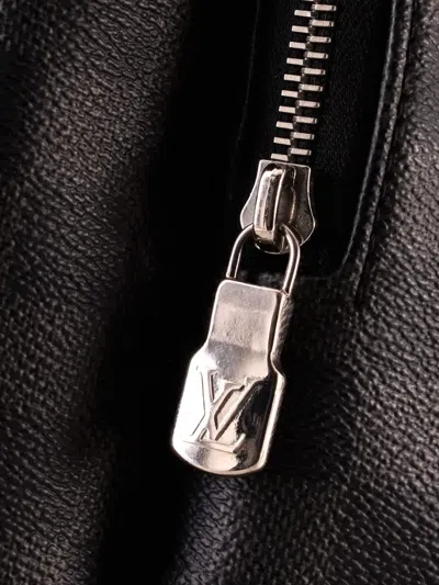 Pre-owned Louis Vuitton Zack Damier Graphite Backpack In Black