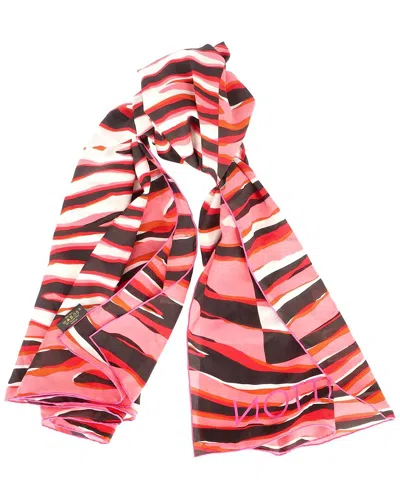 Pre-owned Louis Vuitton Zebra Print Scarf (authentic Pre-loved)