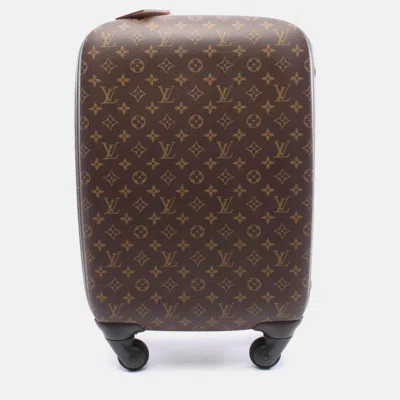 Pre-owned Louis Vuitton Zephyr 55 Suite Case Travel Bag Monogram Canvas Brown