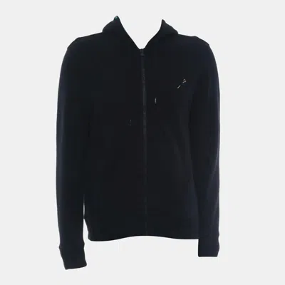 Pre-owned Louis Vuitton Zip Up Hoodie Jacket Size L In Blue