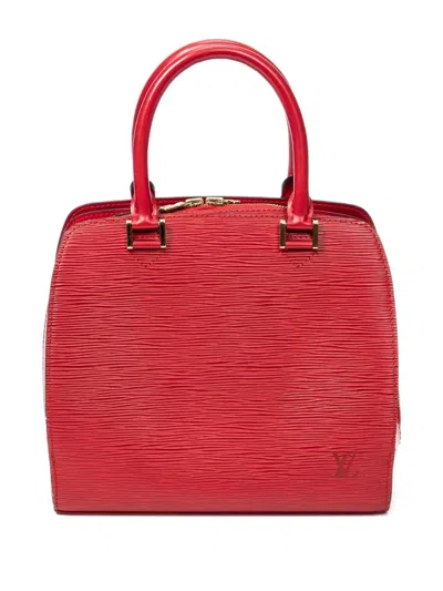 Pre-owned Louis Vuitton Zip-up Tote Bag In Red