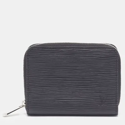 Pre-owned Louis Vuitton Zippy Black Epi Leather Coin Purse