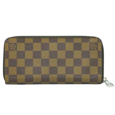 Pre-owned Louis Vuitton Zippy Canvas Wallet () In Brown