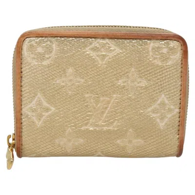Pre-owned Louis Vuitton Zippy Coin Purse Beige Canvas Wallet  () In Sand