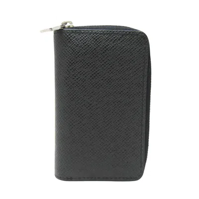 Pre-owned Louis Vuitton Zippy Coin Purse Black Leather Wallet  ()