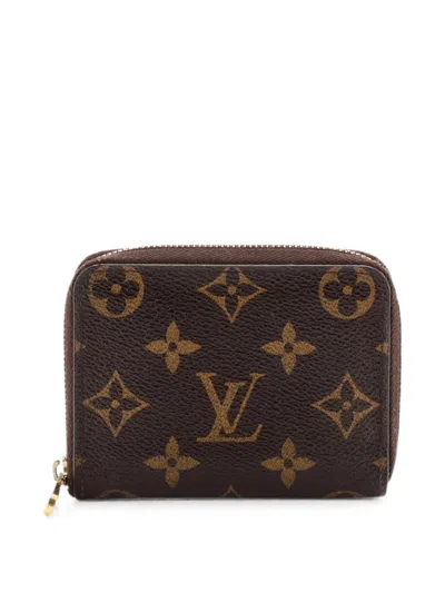 Pre-owned Louis Vuitton Zippy Coin Purse Monogram Canvas Pouch In Brown