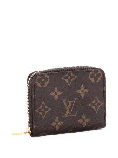 Pre-owned Louis Vuitton Zippy Coin Purse Monogram Canvas Pouch In Brown