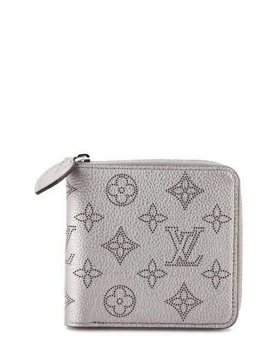 Pre-owned Louis Vuitton Zippy Compact Wallet Mahina Leather (authentic Pre-loved)