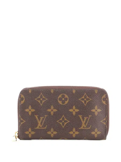 Pre-owned Louis Vuitton Zippy Compact Wallet Nm Monogram Canvas Small Wallets In Brown