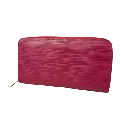Pre-owned Louis Vuitton Zippy Leather Wallet () In Pink