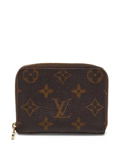 Pre-owned Louis Vuitton 2010 Zippy Monogram Wallet In Brown