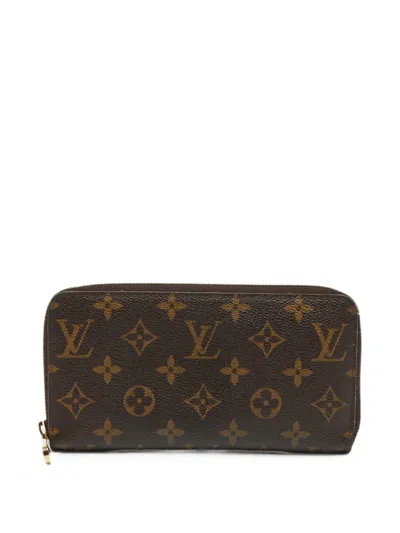 Pre-owned Louis Vuitton Zippy Monogram Wallet In Brown