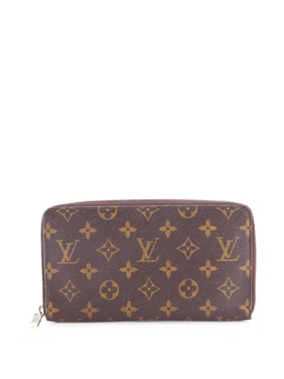 Pre-owned Louis Vuitton Zippy Organizer Monogram Canvas Small Wallets In Brown