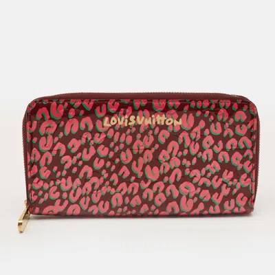 Pre-owned Louis Vuitton Zippy Pink Graffiti Stephen Sprouse Limited Edition Vernis Wallet