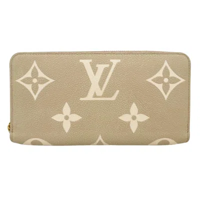 Pre-owned Louis Vuitton Zippy Wallet Beige Canvas Wallet  ()