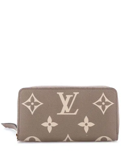 Pre-owned Louis Vuitton Zippy Wallet Bicolor Monogram Empreinte Giant (authentic Pre-loved)