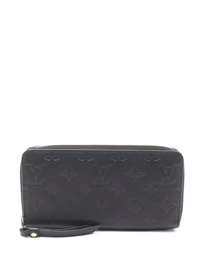 Pre-owned Louis Vuitton Zippy Wallet In Black