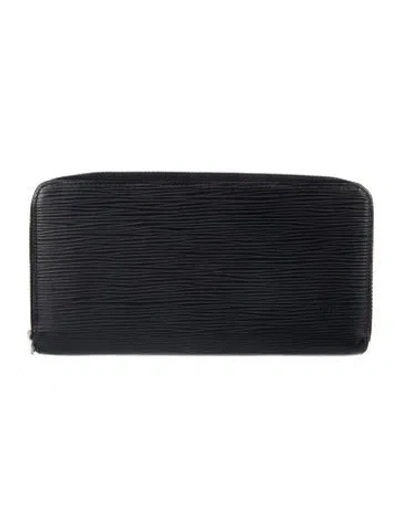 Pre-owned Louis Vuitton Zippy Wallet In Black