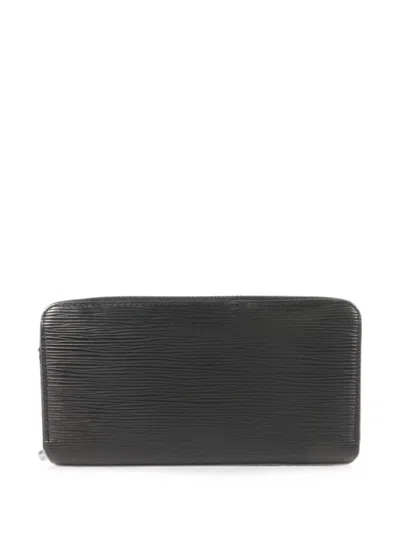 Pre-owned Louis Vuitton Zippy Wallet In Black
