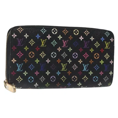 Pre-owned Louis Vuitton Zippy Wallet Black Canvas Wallet  ()