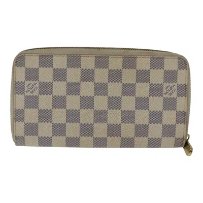 Pre-owned Louis Vuitton Zippy Wallet Blue Canvas Wallet  ()