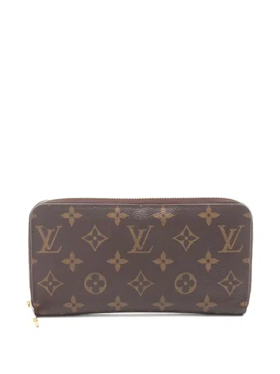 Pre-owned Louis Vuitton Zippy Wallet In Brown