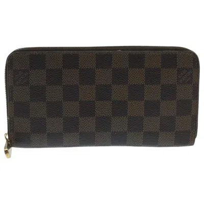 Pre-owned Louis Vuitton Zippy Wallet Brown Canvas Wallet  ()