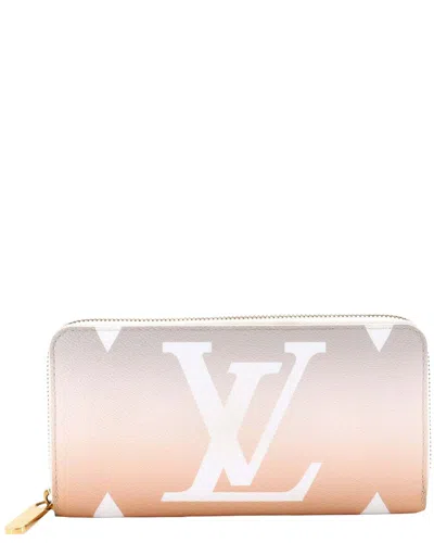 Pre-owned Louis Vuitton Zippy Wallet By The Pool Monogram Giant (authentic Pre-loved)