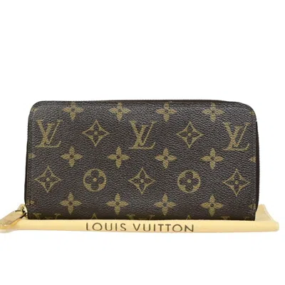 Pre-owned Louis Vuitton Zippy Wallet Canvas Wallet () In Brown