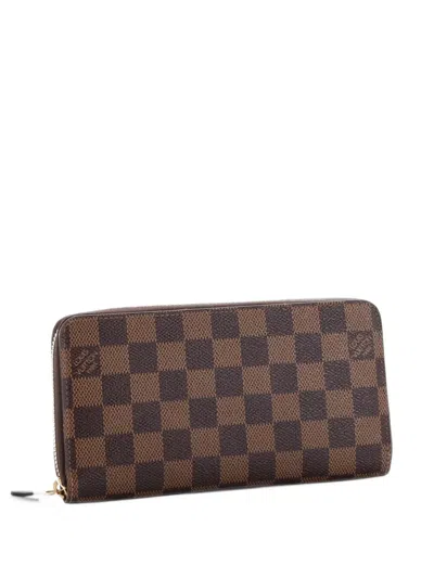 Pre-owned Louis Vuitton Zippy Wallet Damier Xl Small Wallets In Brown