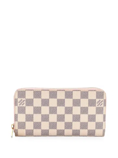 Pre-owned Louis Vuitton Zippy Wallet Damier Xl Small Wallets In White