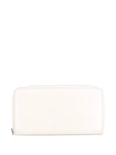 Pre-owned Louis Vuitton Zippy Wallet Epi Leather Small Wallets In White