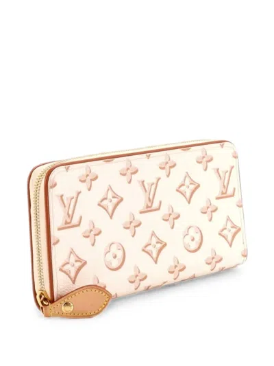 Pre-owned Louis Vuitton Zippy Wallet Fall For You Monogram Canvas Small Wallets In Brown