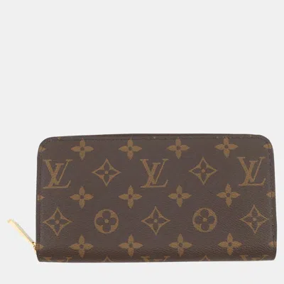 Pre-owned Louis Vuitton Zippy Wallet Japan Limited Edition Misty Lilac Monogram In Brown