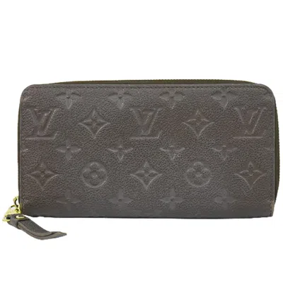 Pre-owned Louis Vuitton Zippy Wallet Leather Wallet () In Brown