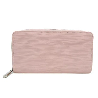 Pre-owned Louis Vuitton Zippy Wallet Leather Wallet () In Pink