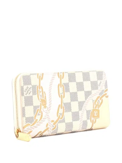 Pre-owned Louis Vuitton Zippy Wallet Limited Edition Nautical Damier Small Wallets